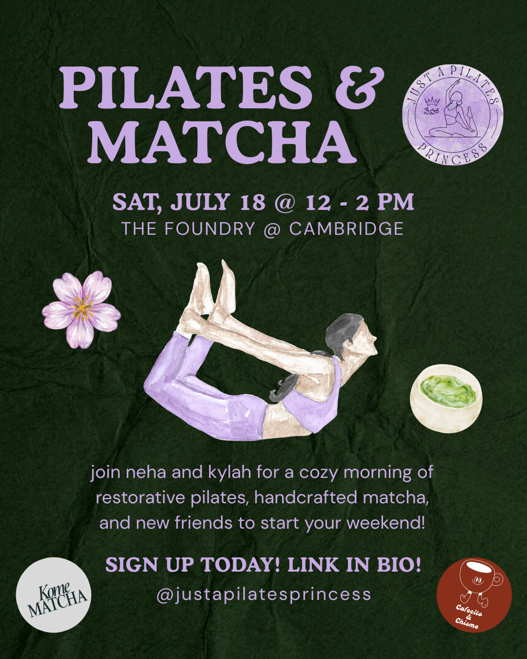 Pilates and Matcha